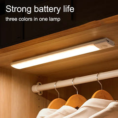 Cabinet Light USB Rechargeable Motion Sensor Led Light For Kitchen Wardrobe Cabinet Lighting 10cm/20cm/40cm/60cm LED Night Light