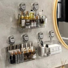 No-Drill Bathroom Suction Storage Box Large Capacity Multi-Functional