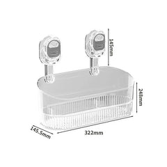 No-Drill Bathroom Suction Storage Box Large Capacity Multi-Functional