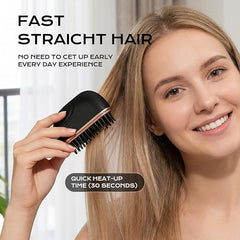 Mini Hair Straightening Comb Wireless Charging Portable