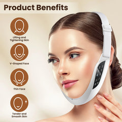 Facial Lifting Device 5-Modes Massager Face Lifting Slimming Machine Skin Care Belt EMS Double Chin Reducer V Shape BeautyDevice